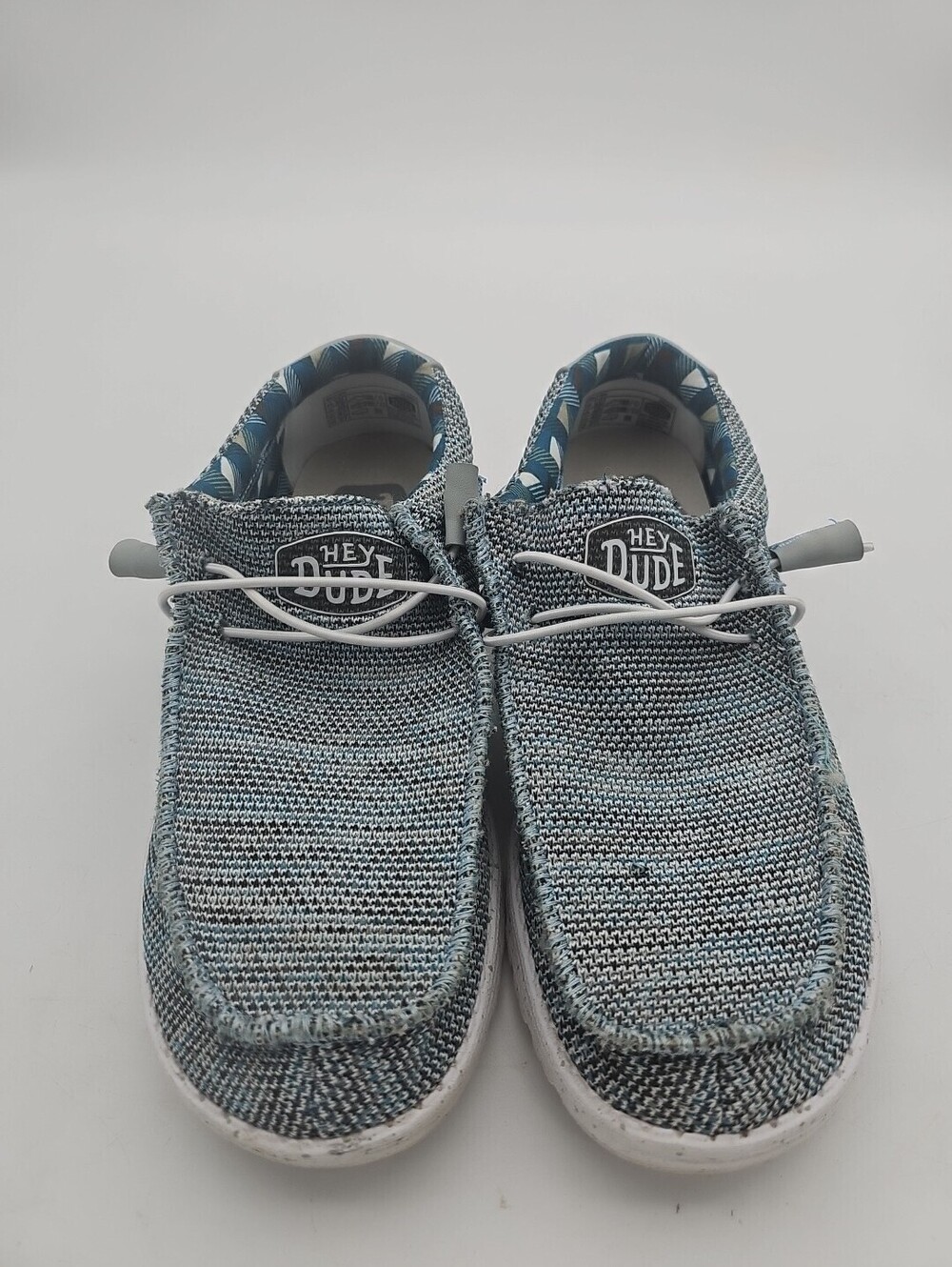 Hey Dude Wendy Sox Ice Grey Women Size 11 EU 42 Lightweight Slip On Loafers